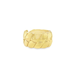Jai's 18K Yellow Gold Engraved Ring