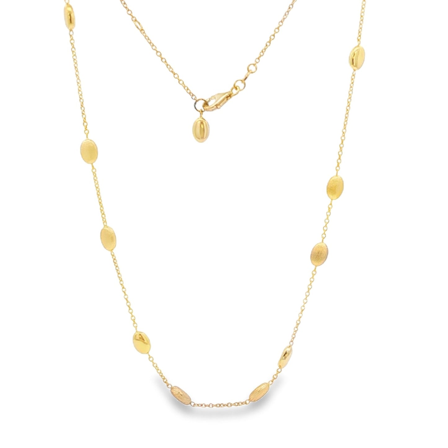 Jai's 18K Yellow Gold Satin Bead Necklace
