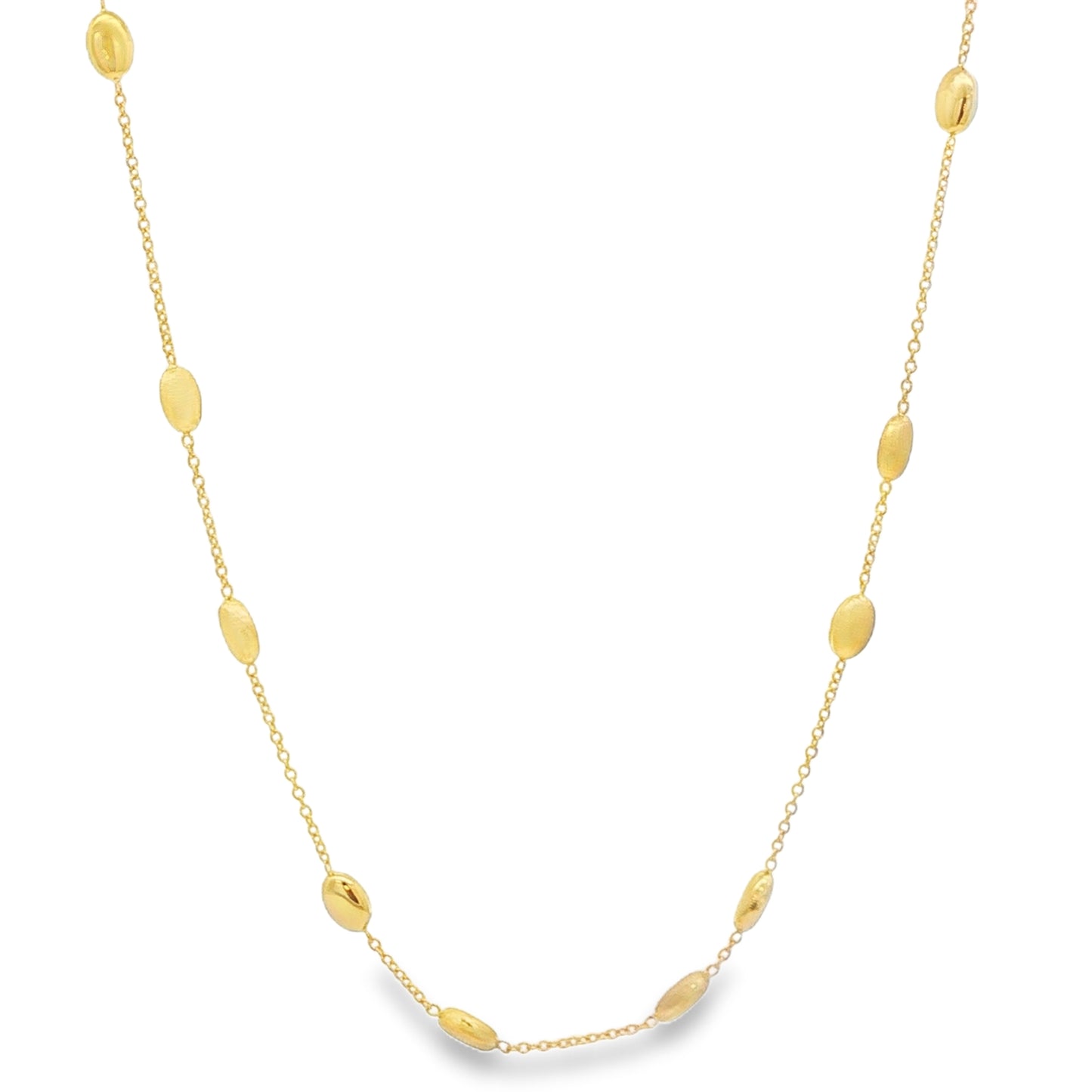 Jai's 18K Yellow Gold Satin Bead Necklace