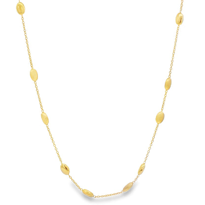 Jai's 18K Yellow Gold Satin Bead Necklace