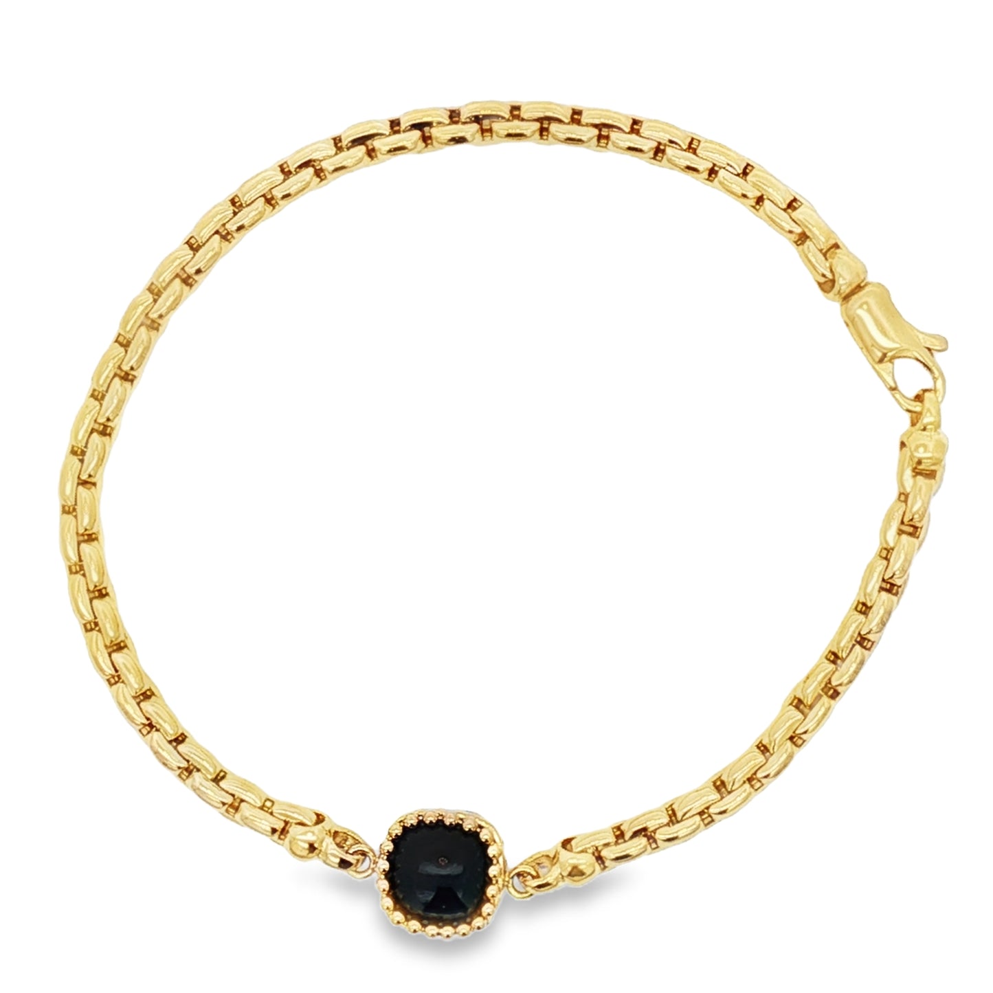 Jai's 18K Yellow Gold Charm & Box Chain Bracelet