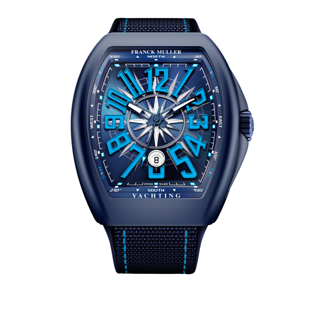 Franck Muller's Vanguard Yacht with Blue Dial