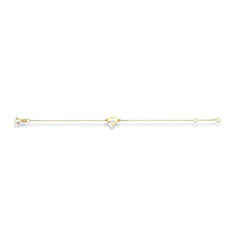 Jai's 14K Yellow Gold Diamond Heart Bracelet