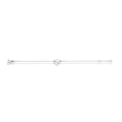 Jai's 14K White Gold Diamond Heart Bracelet