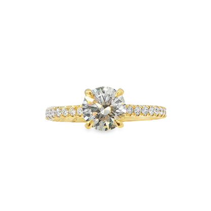 Jai's 14K Yellow Gold 1-carat Diamond Engagement Ring