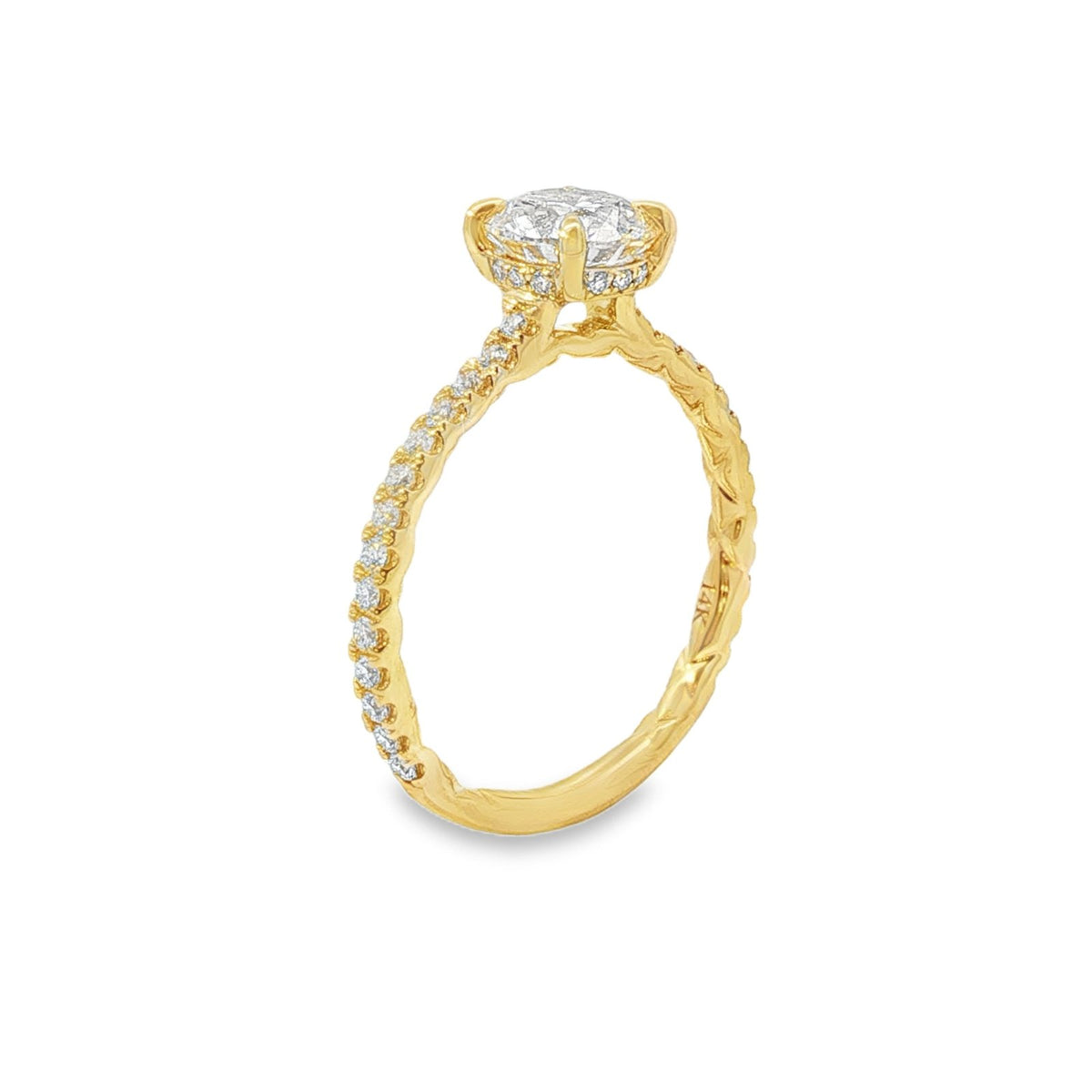 Jai's 14K Yellow Gold 1-carat Diamond Engagement Ring