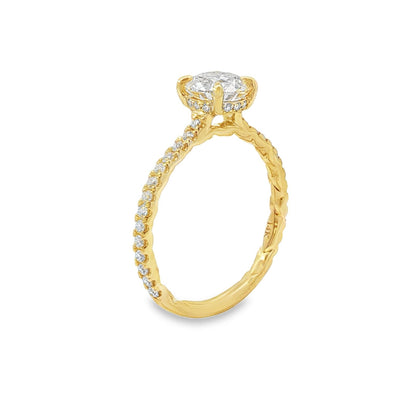 Jai's 14K Yellow Gold 1-carat Diamond Engagement Ring