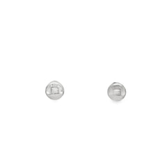 Jai's 14K White Gold 5MM Baby Sphere Studs