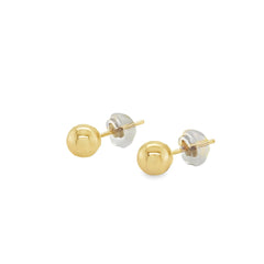 Jai's 14K Yellow Gold 5MM Baby Sphere Studs