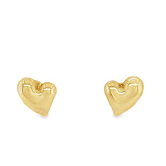 Jai's 14K Yellow Gold Baby Heart Studs