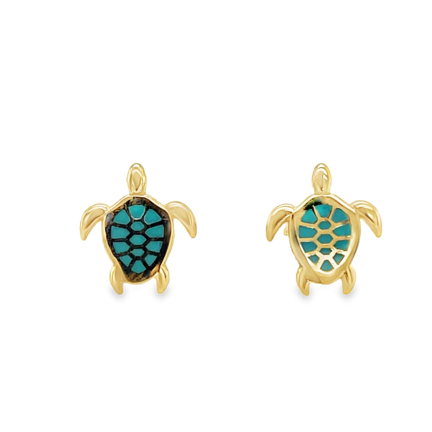 Jai's 14K Yellow Gold Baby Turtle Studs