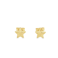 Jai's 14K Yellow Gold Baby Star Studs