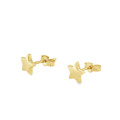 Jai's 14K Yellow Gold Baby Star Studs