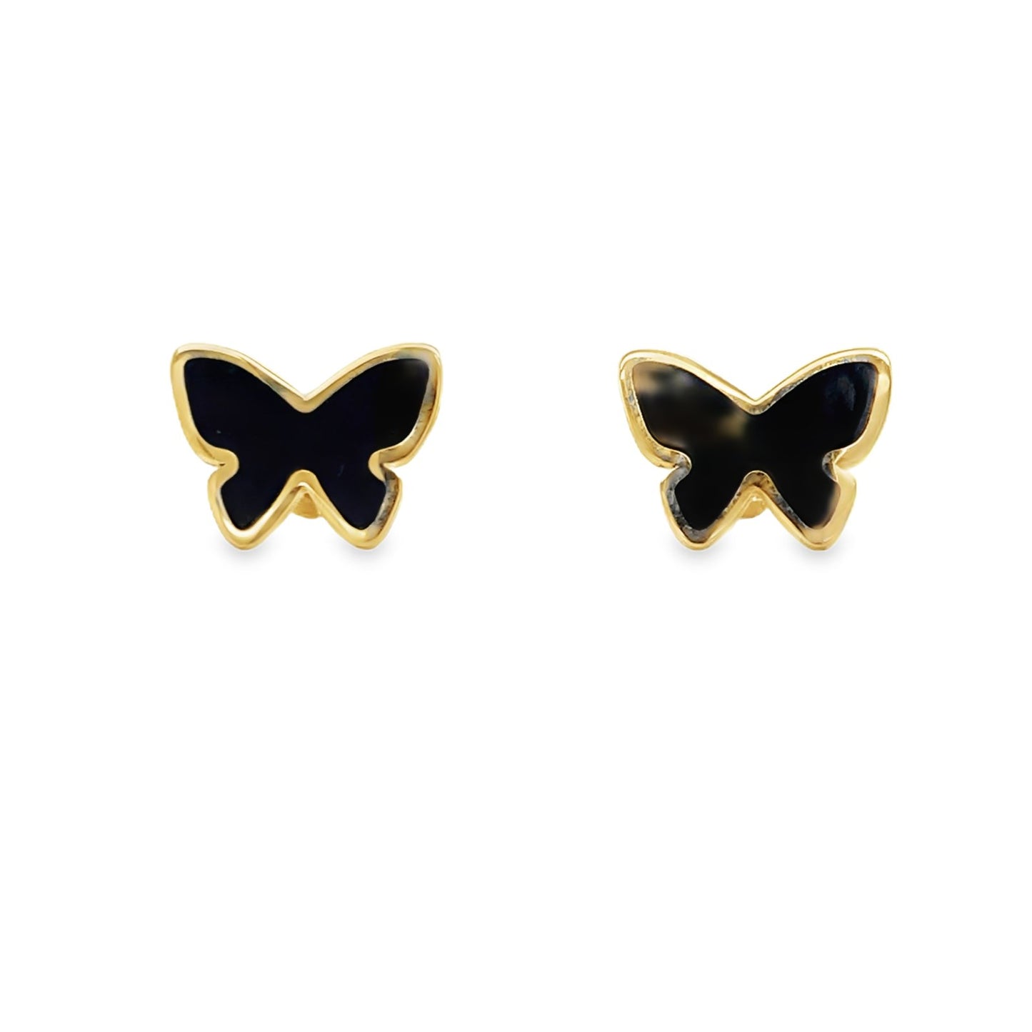 Jai's 14K Yellow Gold Vibrant Baby Butterfly Studs