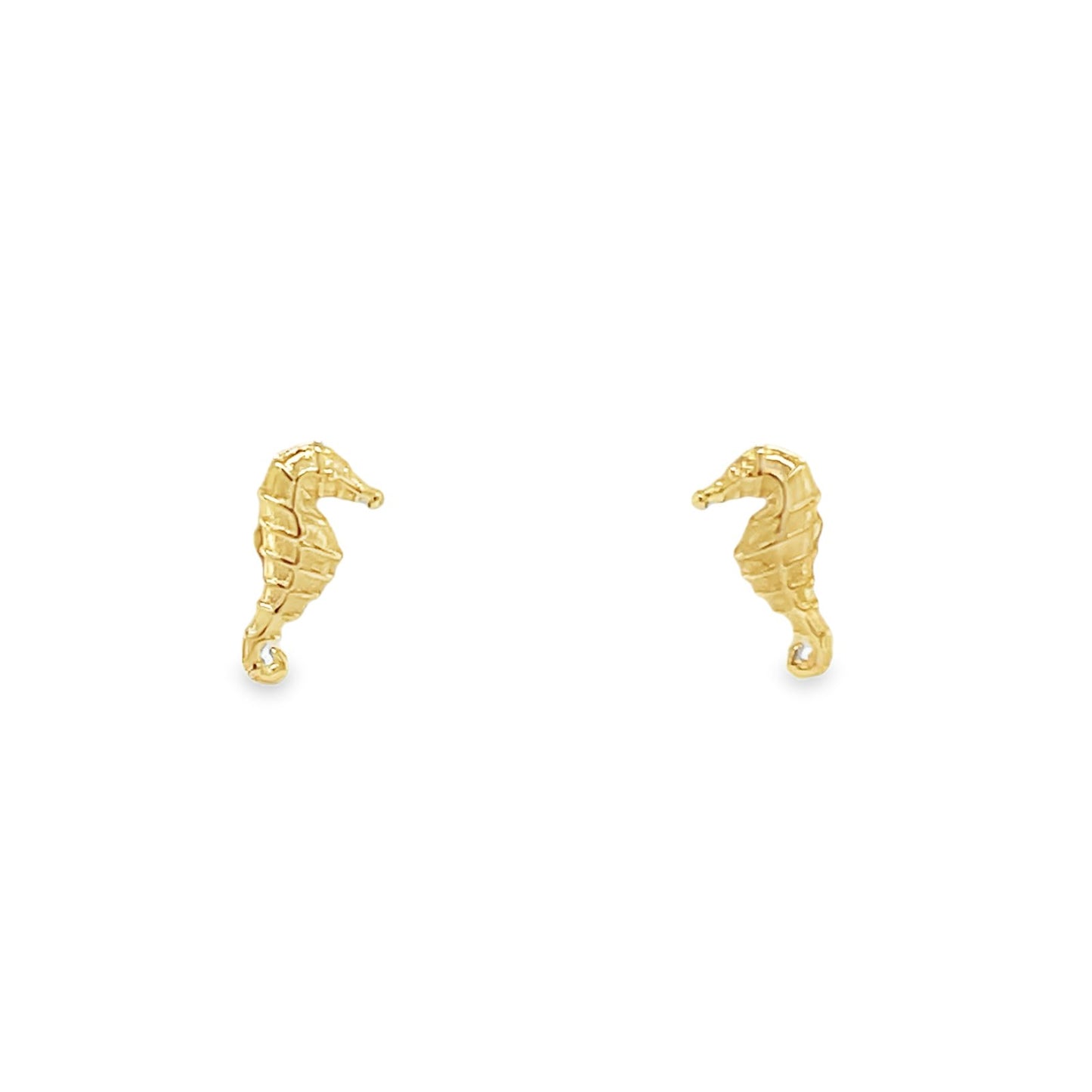 Jai's 14K Yellow Gold Baby Seahorse Studs