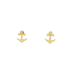 Jai's 14K Yellow Gold Baby Anchor Studs