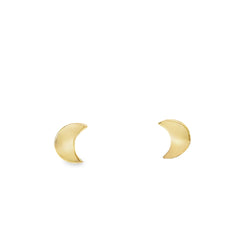 Jai's 14K Yellow Gold Baby Crescent Moon Studs