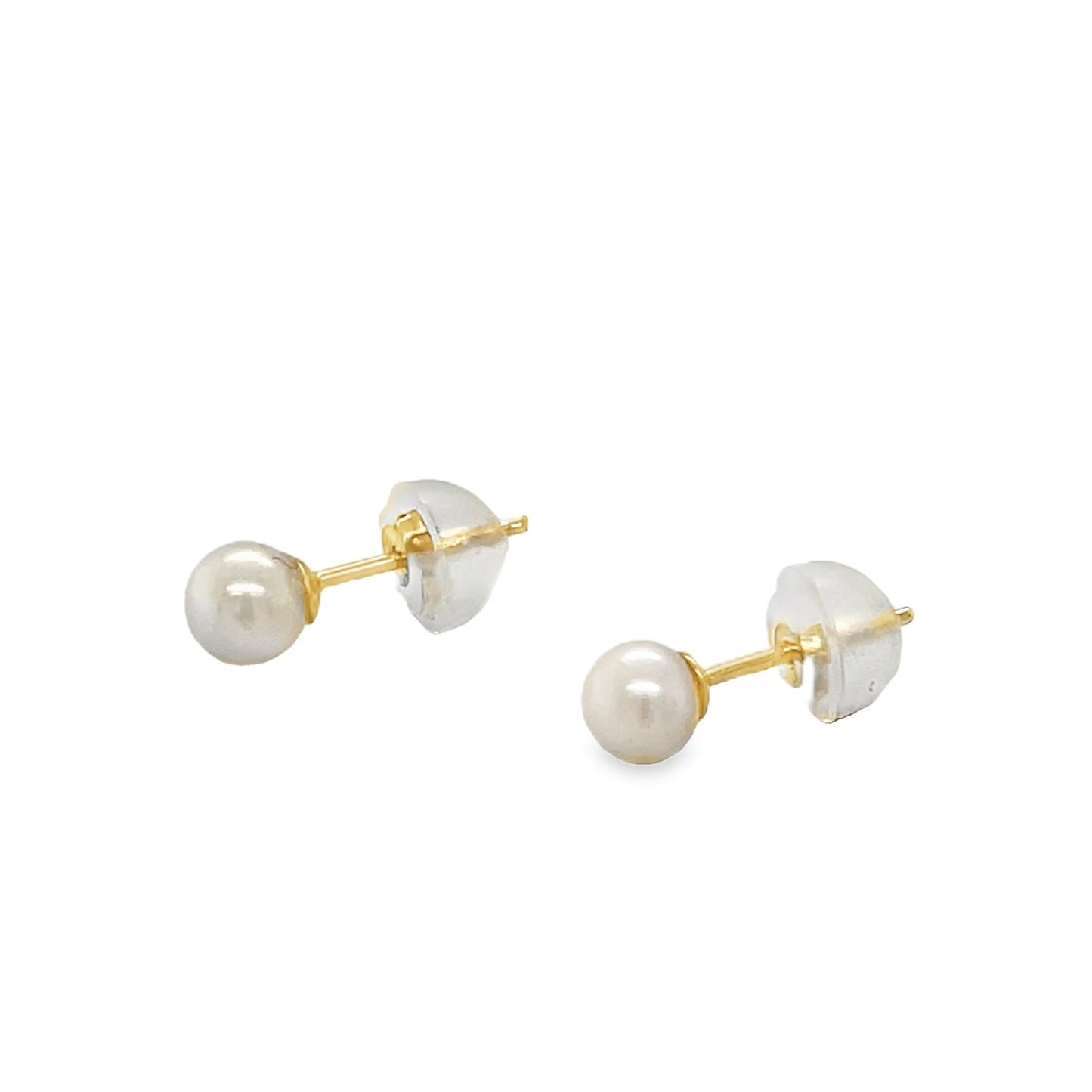 Jai's 14K Yellow Gold 4MM Baby Pearl Studs