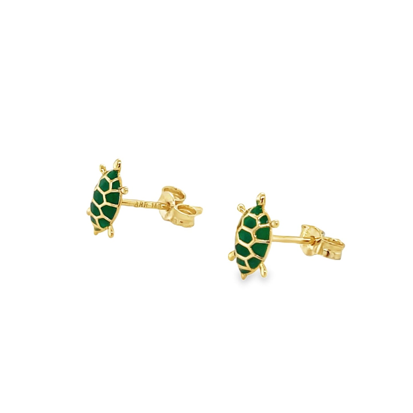 Jai's 14K Yellow Gold Baby Turtle Studs