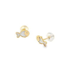 Jai's 14K Yellow Gold Baby Fish Studs