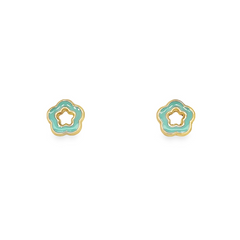 Jai's 14K Yellow Gold Vibrant Baby Flower Studs
