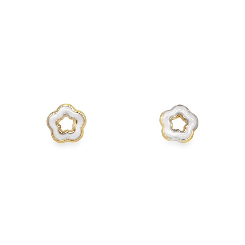 Jai's 14K Yellow Gold Vibrant Baby Flower Studs