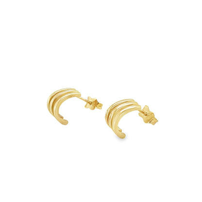 Jai's 14K Yellow Gold Claw Studs