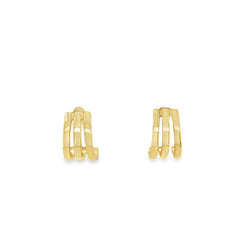 Jai's 14K Yellow Gold Claw Studs