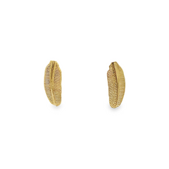 Jai's 14K Yellow Gold Leaf Studs