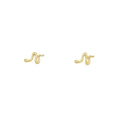 Jai's 14K Yellow Gold Baby Serpent Studs