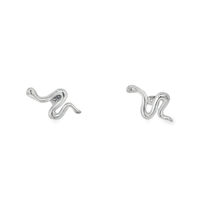 Jai's 14K White Gold Baby Serpent Studs