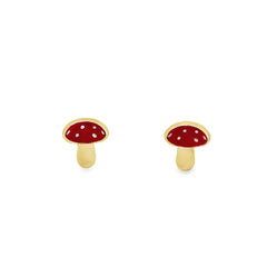 Jai's 14K Yellow Gold Baby Mushroom Studs
