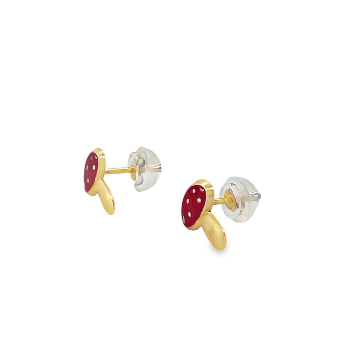 Jai's 14K Yellow Gold Baby Mushroom Studs
