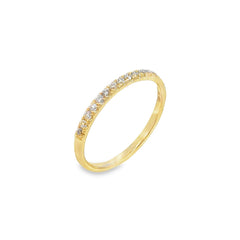 Jai's 14K Yellow Gold Diamond Semi-pave Ring