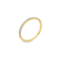 Jai's 14K Yellow Gold Diamond Semi-pave Ring