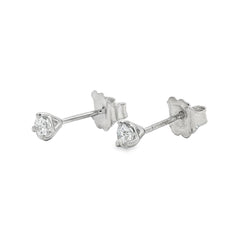Jai's 14K White Gold 0.25-carat Solitaire Diamond Martini Studs