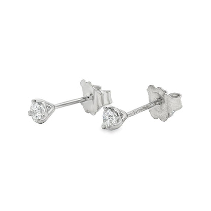 Jai's 14K White Gold Solitaire Diamond Martini Studs