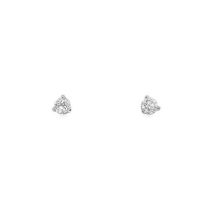 Jai's 14K White Gold 0.3-carat Solitaire Diamond Martini Studs