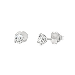 Jai's 14K White Gold 0.5-carat Solitaire Diamond Martini Studs