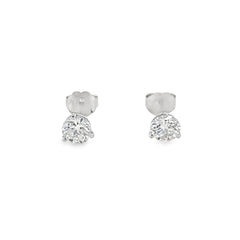 Jai's 14K White Gold 1.4-carat Solitaire Diamond Martini Studs