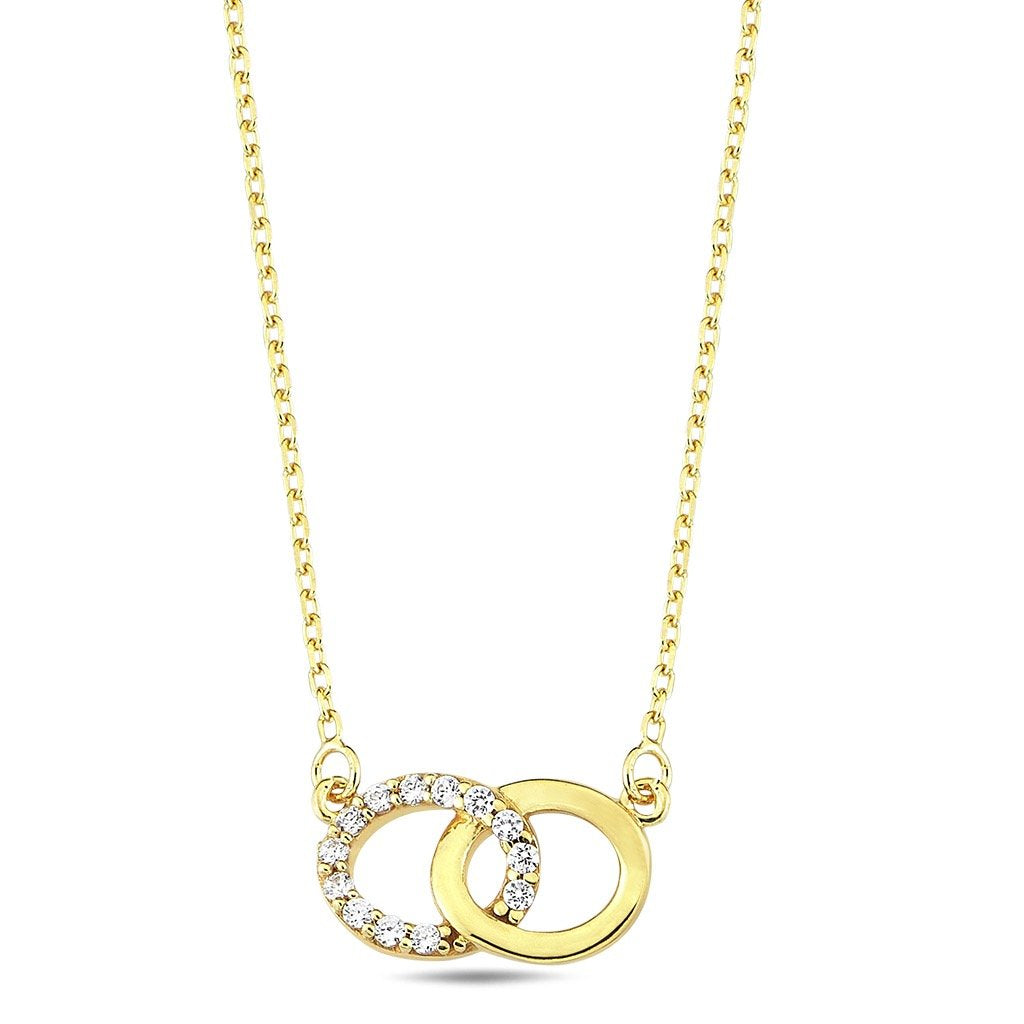Jai's 14K Yellow Gold Petite Diamond Infinity Necklace