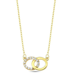 Jai's 14K Yellow Gold Petite Diamond Infinity Necklace