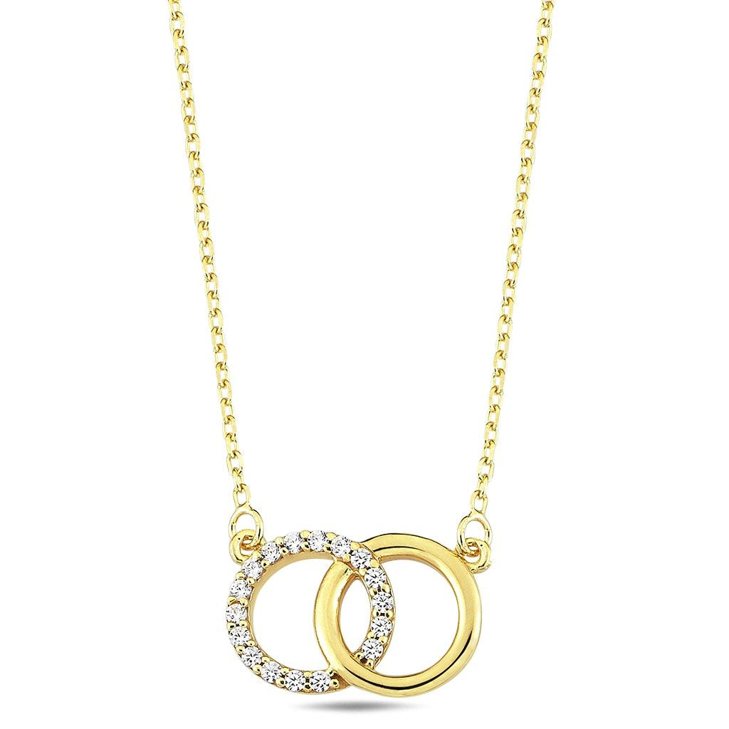 Jai's 14K Yellow Gold Diamond Infinity Necklace