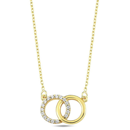 Jai's 14K Yellow Gold Diamond Infinity Necklace