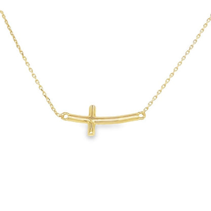 Jai's 14K Yellow Gold Cross Necklace