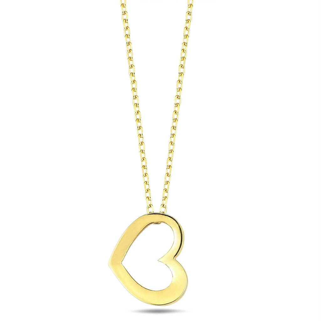 Jai's 14K Yellow Gold Heart Necklace
