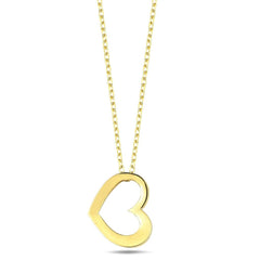 Jai's 14K Yellow Gold Heart Necklace