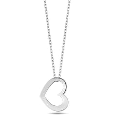 Jai's 14K White Gold Heart Necklace