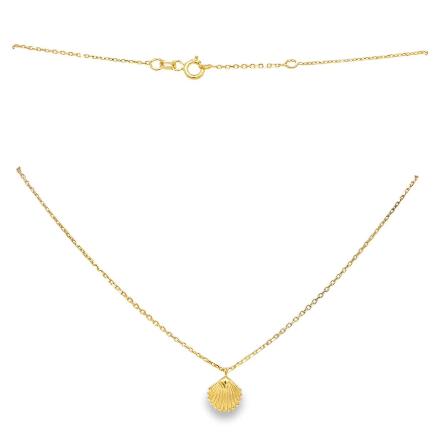Jai's 14K Yellow Gold Seashell Necklace