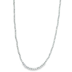 Jai's 14K White Gold Beaded Diamond-cut Chain